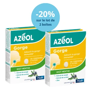 Offre Azéol Gorge goût Menthe-lot de 2